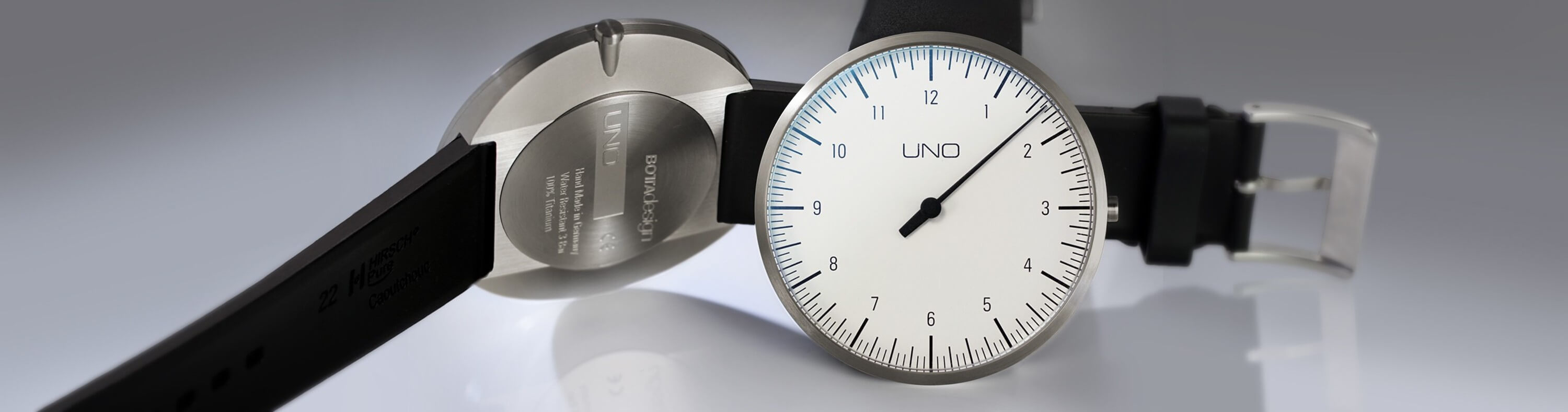 Uno White Quartz Titanium Wrist Watch